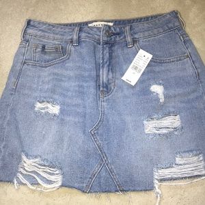 Denim mini skirt